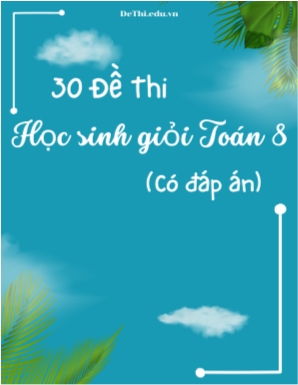 Bộ 30 Đề thi học sinh giỏi Toán Lớp 8 (Có đáp án)